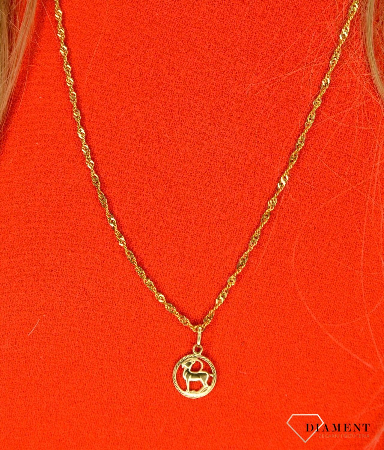 Złoty łańcuszek 585 Singapur 2,5 mm DIA-LAN-1148-585 2,5mm ✅ Złoty łańcuszek o splocie singapur wykonany z najwyższej jakości złota próby 585 ✅.jpg